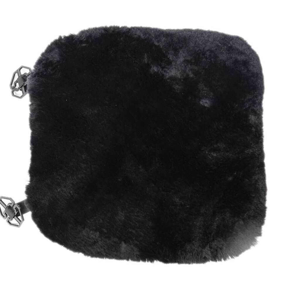 Natural Automotive Classic Sheepskin Chair Pad | 1-Piece | Black
